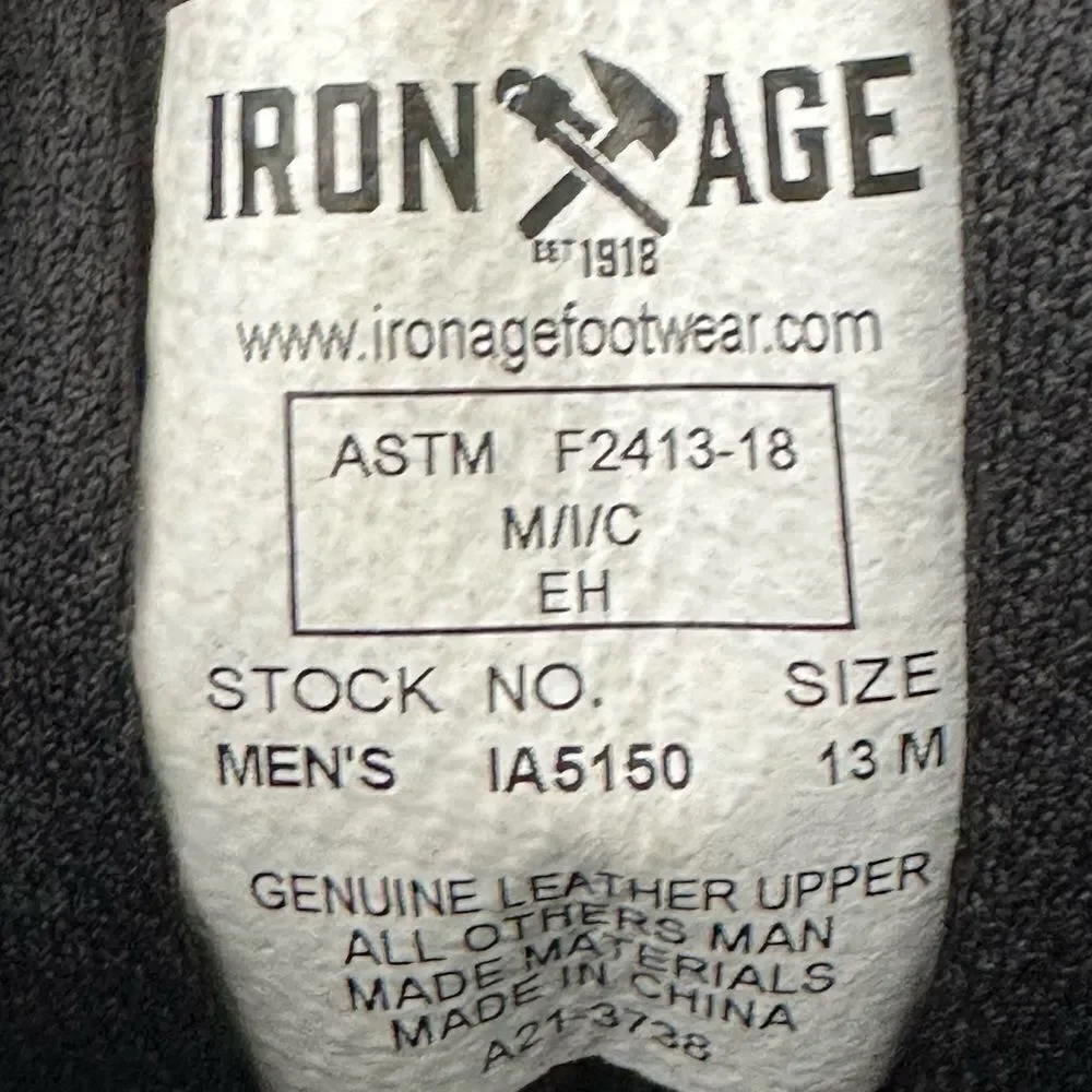 Iron Age IA5150 Ground Finish Men's 6